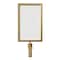 Montour Line Post&Rope Stanchion SignFrame 14x22H Satin Brass EXIT SALIDA HDSF-1422-H-SB-PR-EXITDBL - alternate 1